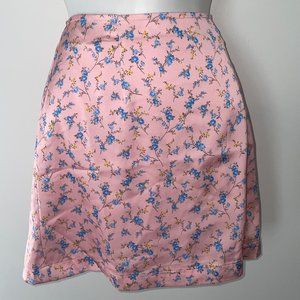 Forever 21 Pink Floral Mini Skirt